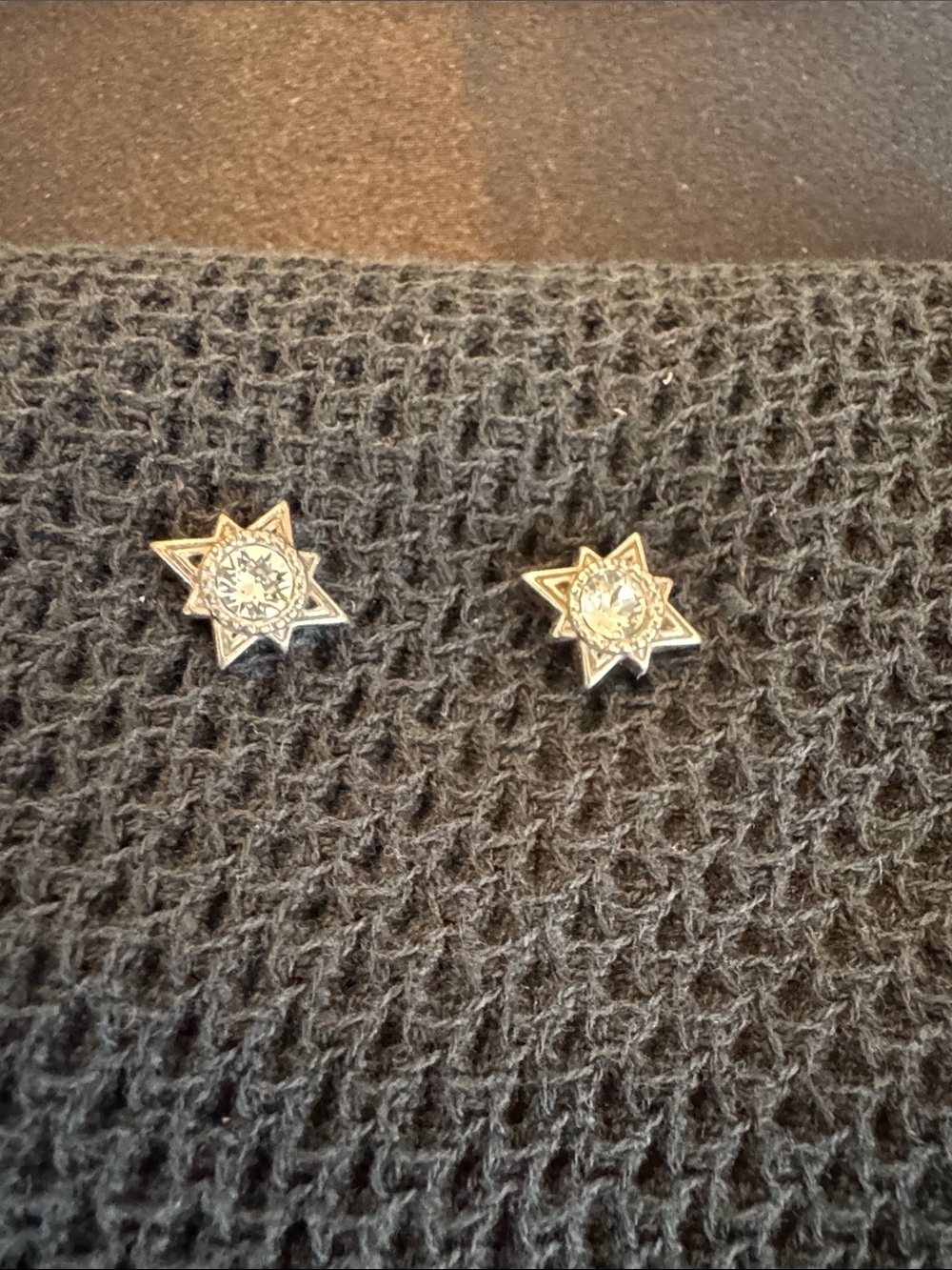 Brighton Silver Earrings with Cubic Zirconia Stones